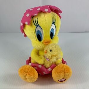 Hallmark 8" Happy Wittle Easter Talking Tweety Bird Plush 2009 Tested Rare